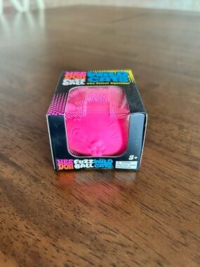 Needoh Fuzz Ball Wild Cats Squeeze Toy - Pink